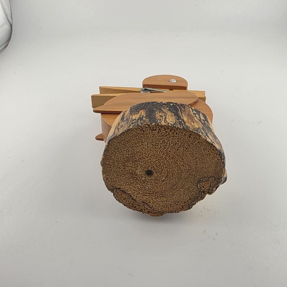 Vintage, Clothes Pin Figure. Duck. Light Brown Wood - Picture 5 of 7